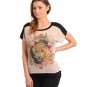 Leopard Top Animal Print Tiger Top Black Top Leopard T-Shirt Chiffon Leopard Top
