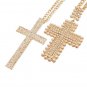 Gold Chain Cross Necklace Multi Layer Chain Cross Necklace Pearl Cross Necklace