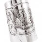 Engraved Flower Texture Cuff Bangle Wide Silver Cuff Bangle Silver Bracelet 3.5'