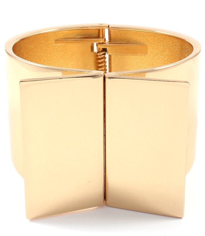 Chunky Wide Gold Bracelet Gold Bracelet Statement Bracelet 1.75 inches wide