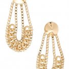 Gold Chain Earrings Spike Earrings Gold Dangle Earrings Gold Earrings 2.75'
