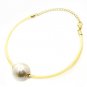 Gold Necklace Bambi Bead Cream Pearl Necklace Earrings Set Faux Pearl 18'