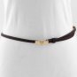 Leopard Belt Animal Print Dark Brown Color Leatherette & Elastic Fits S-M