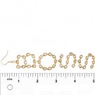 Gold Chain BOSS Earrings Gold Danlgle Statement Earrings Gold Earrings 5 Inches