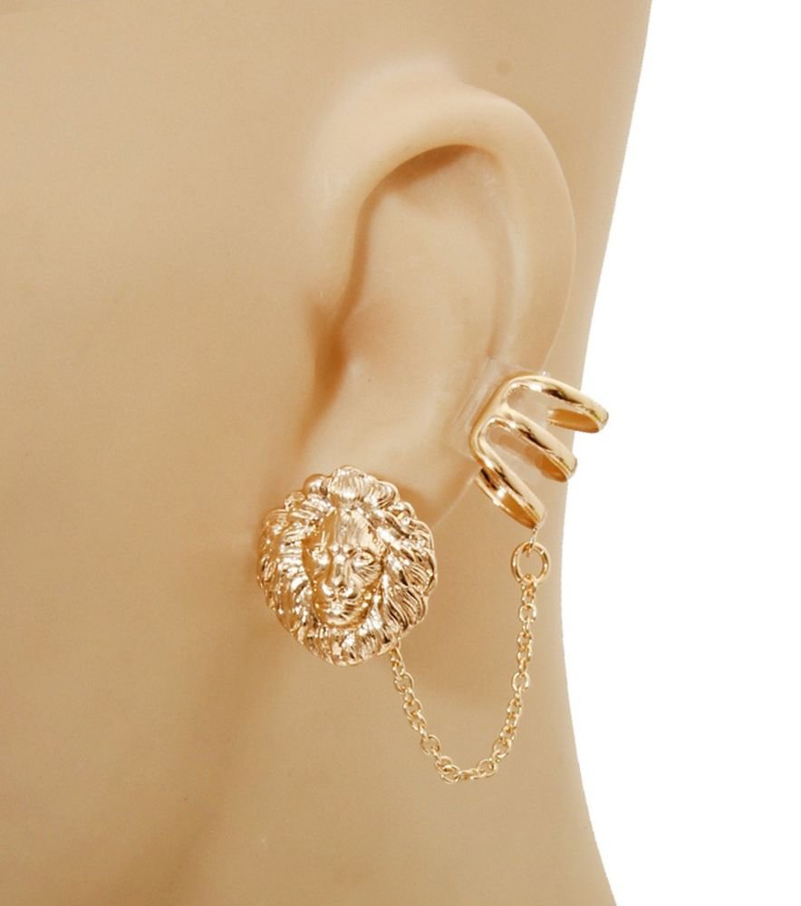 New BOSS Ear cuff Earrings Set BOSS Earrings Gold Earring Gold cuff