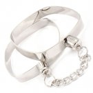 Silver Handcuff Bracelets Chain Link Bracelets Fashion Silver Plated Bangles