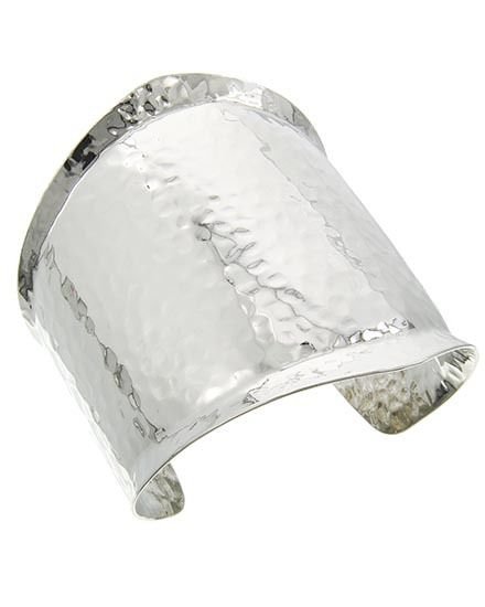 Silver Hammered Cuff Bracelet Wide Silver Bangle Silver Bracelet Wide Bangle