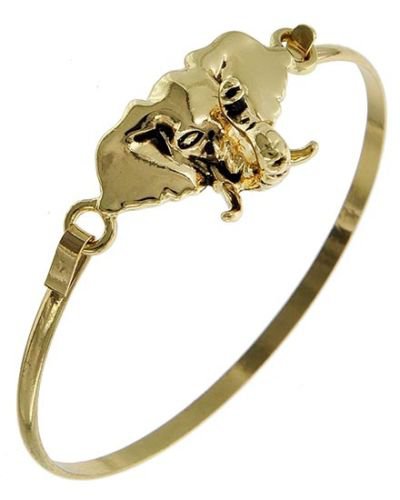 Gold Elephant Head Bracelet Elephant Pendant Bracelets Gold Elephant Bracelet