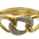 Gold Chunky Chain Bangle Bracelet Gold Bangle Gold Bracelet Rhinestone Bracelet