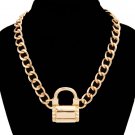 Gold Lock Pendant Necklace Gold Lock Necklace Gold Chain Necklace Lock Necklace