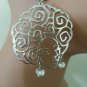 New Afro Earrings Curly Fro Afro Ethnic Diva Earrings Silver Earrings 3"