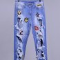 New Extreme Holes Cut Ripped Destroyed Distressed Boyfriend Patch Jeans Denim