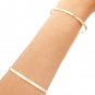 The Minimalist Cutout Wide Cuff Bracelet Gold Plated 4 inches Fashion Jewelry