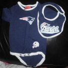 Patriots onesie and bib