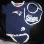 Patriots onesie and bib