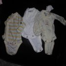 3 Gerber long sleeve onesies