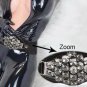 Large Rhinestones Black Waist Belt 26 Inches with Great Elasticity ~USA Seller~