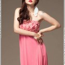 Korean Fashion Elastic High Waist Strapless Long Dress Party Cocktail Prom USA