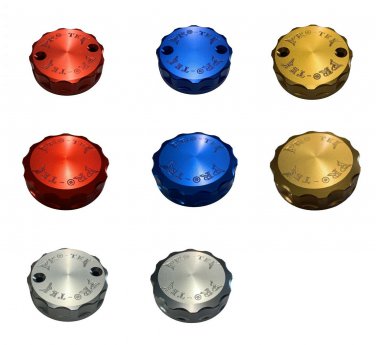 Protek Front & Rear Brake Fluid Reservoir Caps Made For Honda CBR929RR CBR-929RR 2000-2001 RCK-40