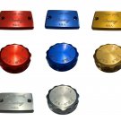 Pro-Tek Front & Rear Brake Fluid Reservoir Caps Made For 1992-2007 Kawasaki Ninja 250R EX250R RCK-50