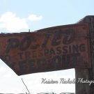 Rustic Western Sign "No Trespassing" 4x6 Print