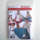 Simplicity Pattern 3836 Size 3 - 6 Andrea Schewe Childs Girls Diner Waitress Halloween Costumes