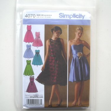 sachin and babi light blue dress Simplicity Pattern 4070 Size 6