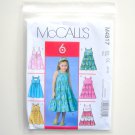McCall Sewing Pattern M4817 Size 6 - 8 Childrens Girls Dresses McCall Sewing Pattern M4817 Size 6 - 8 Childrens Girls Dresses