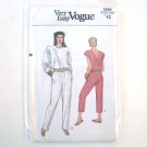 Misses Jumpsuit Size 12 Vogue Very Easy Pattern 8989 Misses Jumpsuit Size 12 Vogue Very Easy Pattern 8989