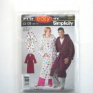 Misses' Men's Robe Size XS - XL It's So Easy Simplicity Pattern E2133