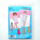 Toddlers Girls Dresses Jumper Vest 05 - 3 Project Runway Simplicity Sewing Pattern 1890