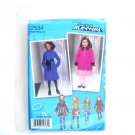 Girls Coat Jacket Vest 3 - 6 Project Runway Simplicity Sewing Pattern 2534
