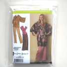 Lined Kimono Top Pants Skirt Simplicity Sewing Pattern 4291