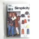 Childs Girls Boys Pants Jacket Back Bag In K Designs Simplicity Pattern 5284