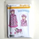 Girls Coat Scarf Hat Dog Coat Daisy Kingdom Simplicity Sewing Pattern 4102 Girls Coat Scarf Hat Dog Coat Daisy Kingdom Simplicity Sewing Pattern 4102