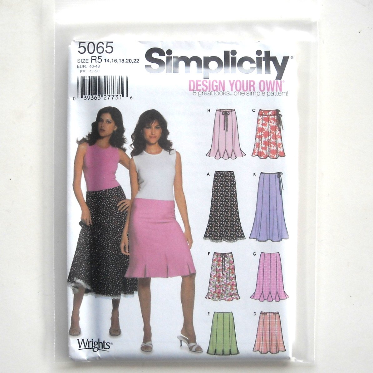 Misses Design Your Own Skirt 14 16 18 20 22 Simplicity Sewing Pattern 5065