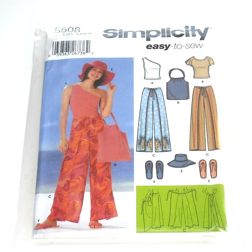 Wrap Pants Bag Hat Slipper Knit Tops 4 6 8 10 Simplicity Sewing Pattern ...