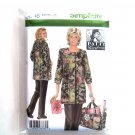 Misses Hobby Coat Pants Bag Plus L XL XXL Simplicity Sewing Pattern 4746