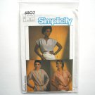 Tops Easy To Sew 10 12 14 Vintage Simplicity Sewing Pattern 6807 Tops Easy To Sew 10 12 14 Vintage Simplicity Sewing Pattern 6807