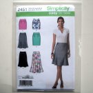 Easy To Sew Misses Womens Skirts 4 6 8 10 12 Simplicity Pattern 2451 Easy To Sew Misses Womens Skirts 4 6 8 10 12 Simplicity Pattern 2451
