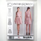 Misses Dress 12 14 16 18 20 Cynthia Rowley Simplicity Sewing Pattern S0881