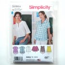 Misses Shirt Pullover Top 6 8 10 12 14 Simplicity Sewing Pattern S0885 Misses Shirt Pullover Top 6 8 10 12 14 Simplicity Sewing Pattern S0885