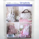4 Bags One Size Simplicity Sewing Pattern 1439