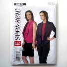 Womens Vest Jacket All Sizes Very Easy See & Sew Butterick Pattern B6077 Womens Vest Jacket All Sizes Very Easy See & Sew Butterick Pattern B6077