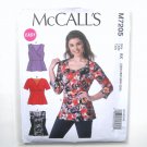 Womens Misses Princess Tops Plus Sizes 26W - 32W McCalls Sewing Pattern M7205 Womens Misses Princess Tops Plus Sizes 26W - 32W McCalls Sewing Pattern M7205
