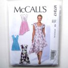 Misses Pleated Summer Dresses 6 8 10 12 14 McCalls Sewing Pattern M7317