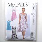 Womens Misses Pleated Summer Dresses 14 16 18 20 22 McCalls Sewing Pattern M7317