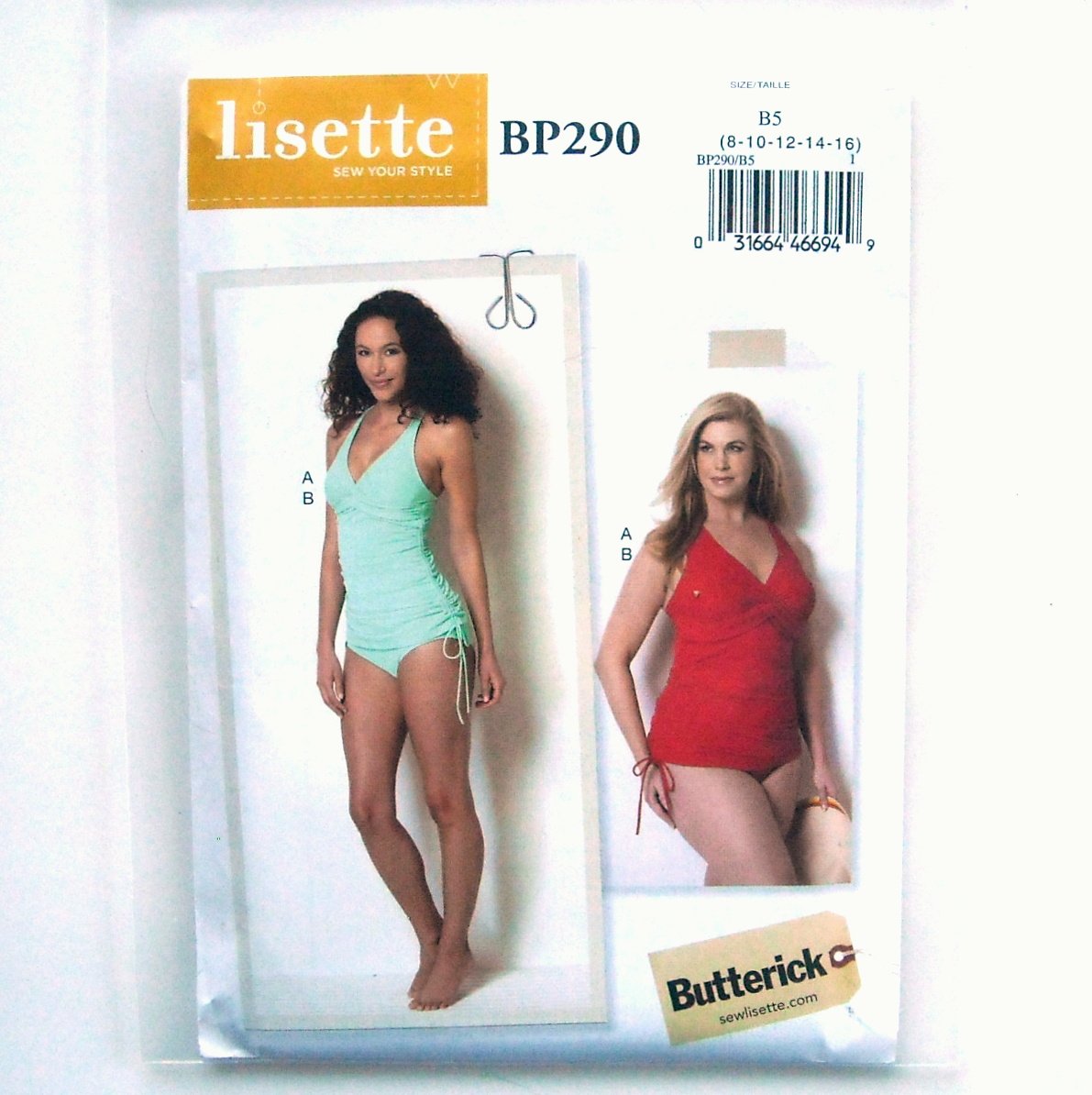 Lisette Swimsuit 8 - 16 Butterick Sewing Pattern BP290