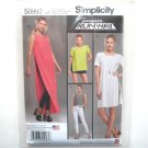 Misses Tunic Shorts Knit Leggings 4 - 12 Project Runway Simplicity Sewing Pattern S0993 Misses Tunic Shorts Knit Leggings 4 - 12 Project Runway Simplicity Sewing Pattern S0993
