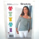 Misses Pullover 5 Styles Knit Tops 4 - 12 Simplicity Sewing Pattern S0994